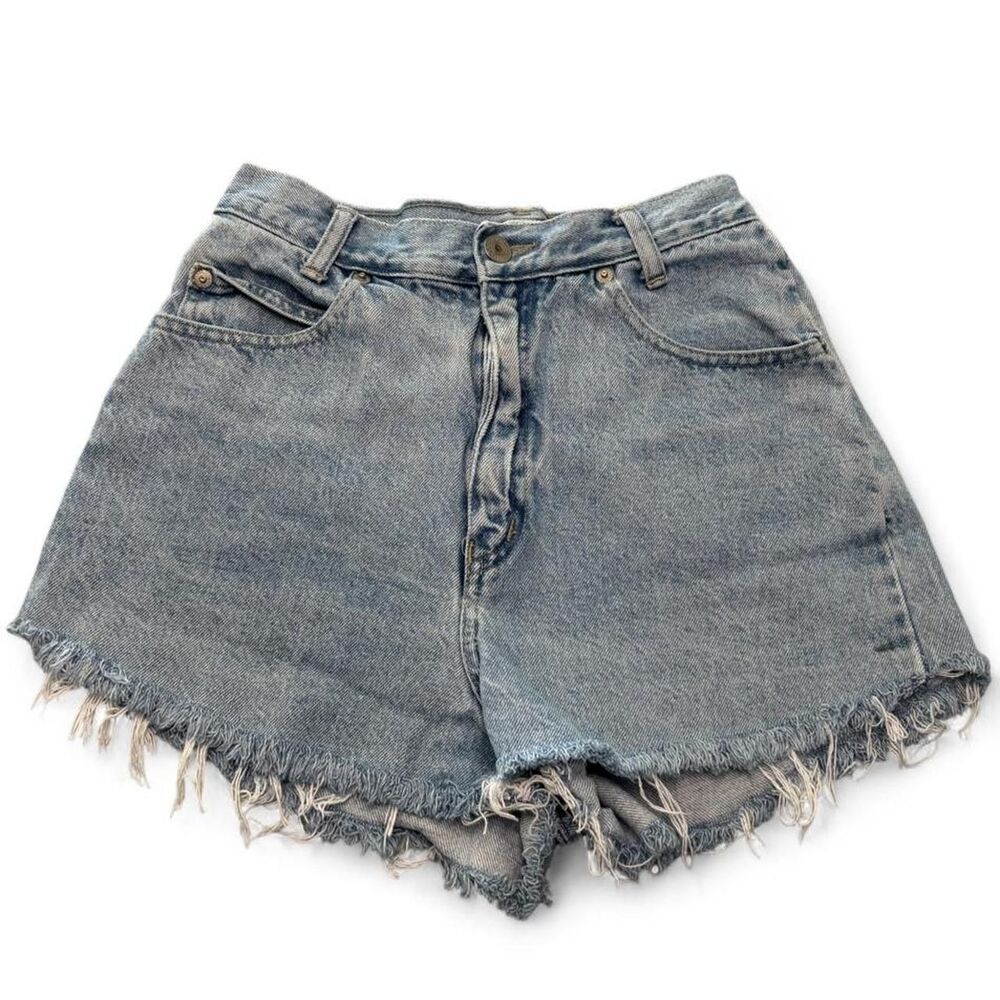 Skoozi Denim Shorts Women’s 23W High Rise Frayed Hem Cheeky Mom Shorts